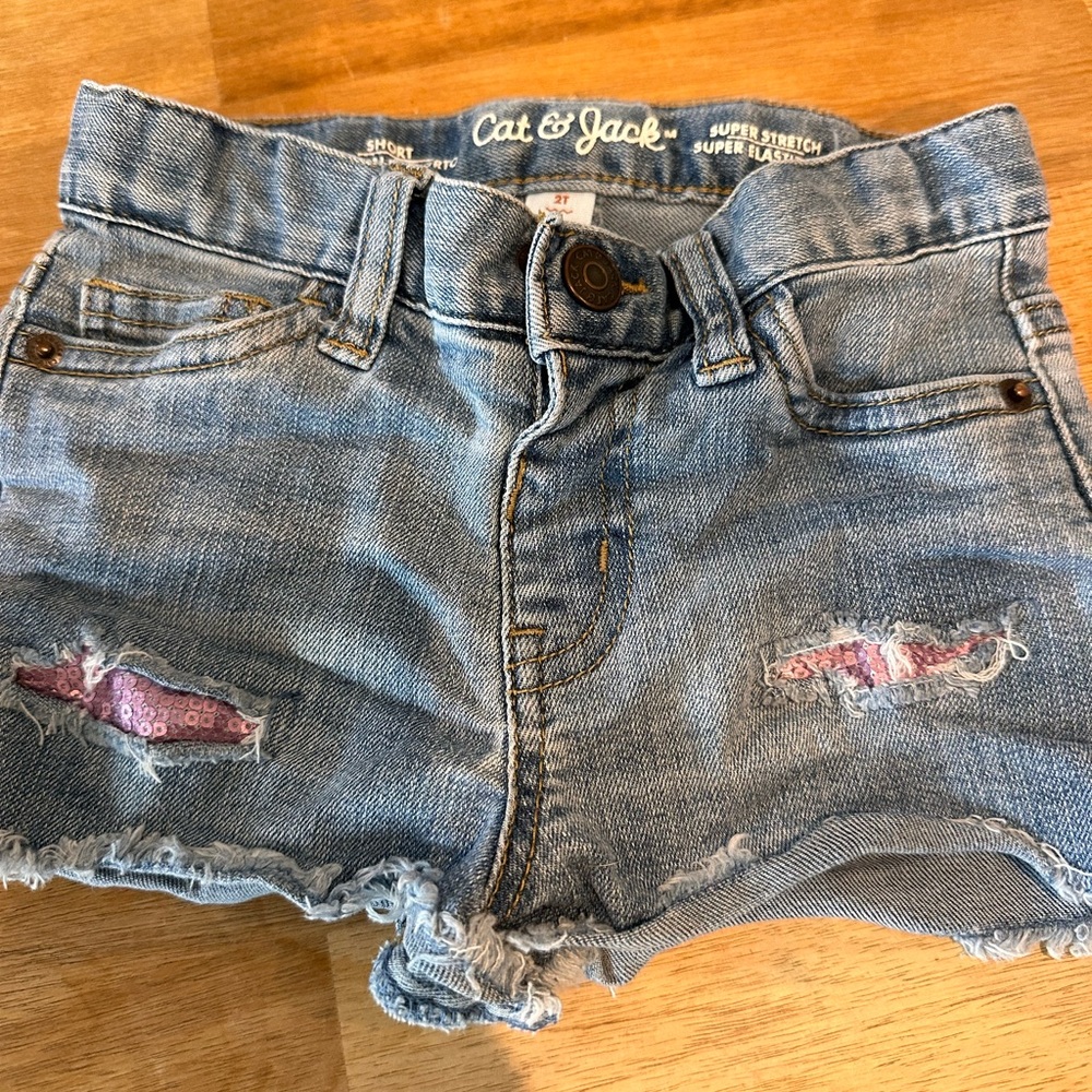 Cat & Jack Kids Distressed Denim Shorts